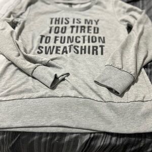 Gray Graphic Sweatshirt